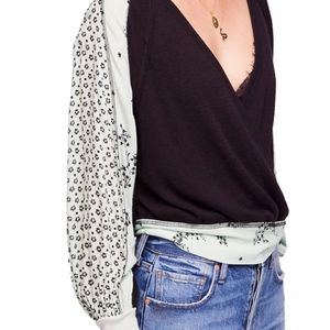 Free People Auxton Wrap Top